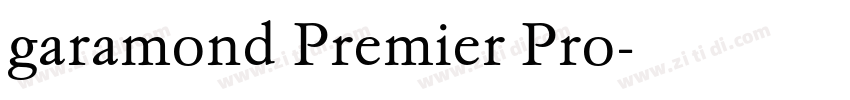 garamond Premier Pro字体转换